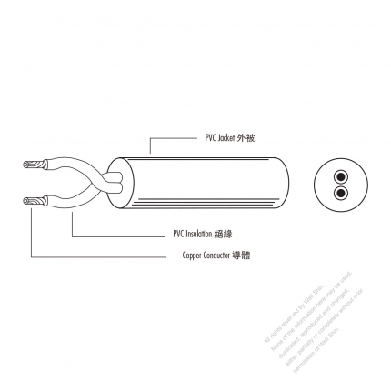 European Type AC Power PVC Wire H03VV-F