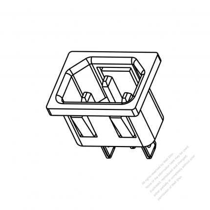 AC Socket IEC 60320-1 (C14) Appliance Inlet 10A 250V