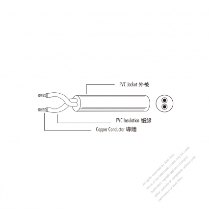 Australian Type PVC Sheathed, Ordinary Duty Circular Flexible Cords 250/440V