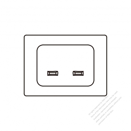 IEC 60320-1 (C24) Appliance Inlet 16A 250V