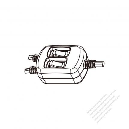 Appliance Rocker Switch, One-to-two cable, switch x 2