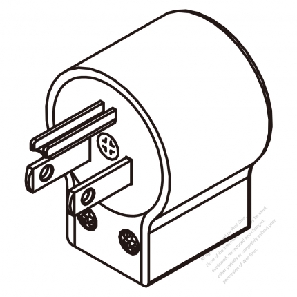 USA/Canada 	(NEMA 5-15P) 3-Pin Straight Blade Plug, 2 P, 3 Wire Grounding, Angled, 15A 125V