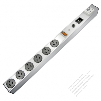 China Type Power Strip Aluminum or Iron, 3-Pin Outlet x 6 & 1 Sheet J, IN/OUT Transformer