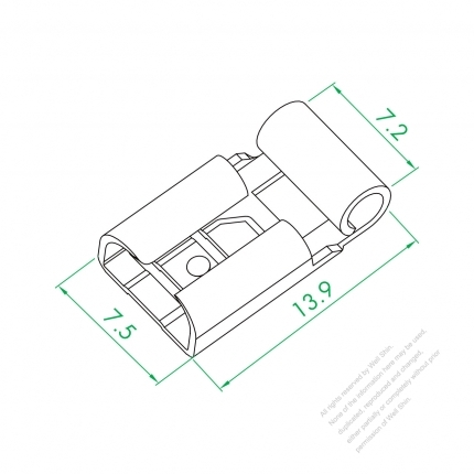 250 Flag Shape Female Terminal