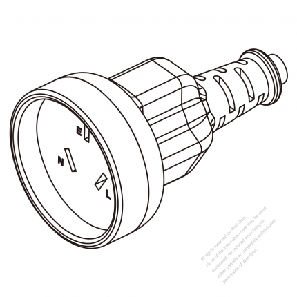 Australia AC Connector 3-Pin 10A 250V