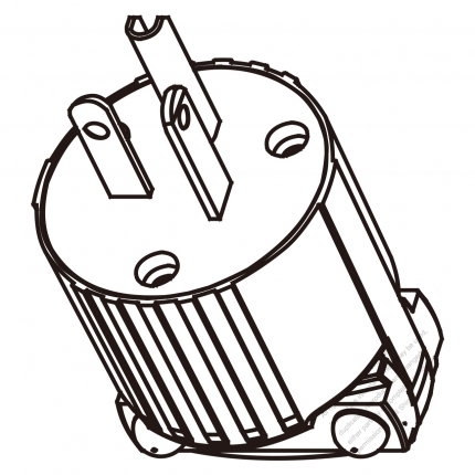 USA/Canada 	(NEMA 5-20P) 3-Pin Straight Blade Plug, 2 P, 3 Wire Grounding, 20A 125V