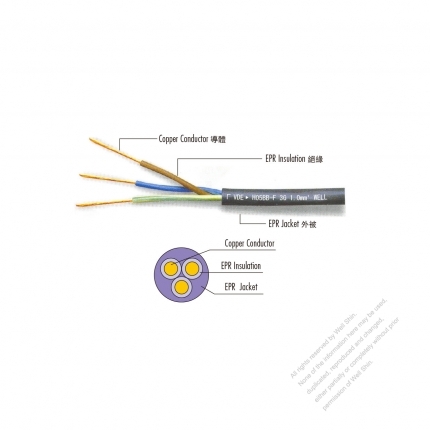 European Rubber Flexible Cable H05BB-F