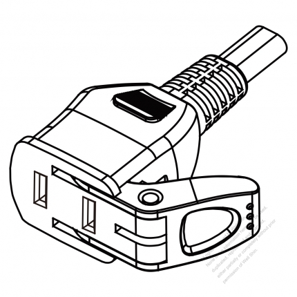 Taiwan AC Connector 2-Pin 10A-15A 125V