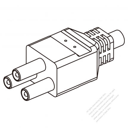 25A, 3-Pin Plug Connector