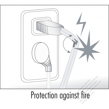 Taiwan/ Japan 2-Pin 2 wire Angle Type AC Plug, 7~15A 125V