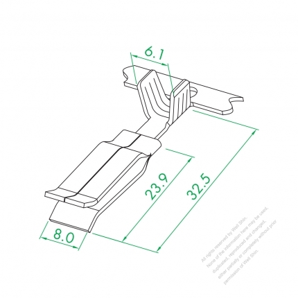 WS-334A-7A Large Clip Plate Terminal