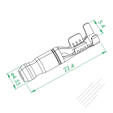 WS-DC-701 Tube Type Male Terminal