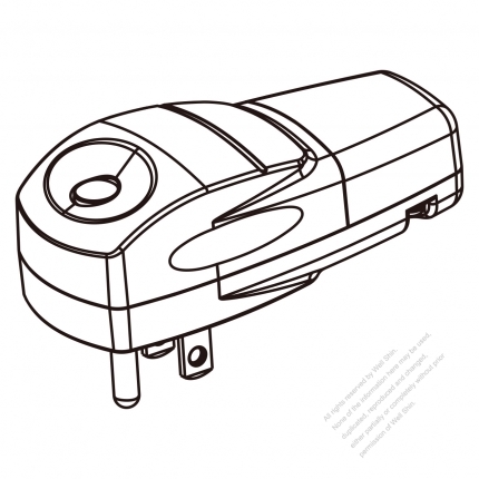 USA/Canada Smart Control 	(NEMA 5-15P) 3-Pin Straight Blade Plug, 2 P, 3 Wire Grounding, (PIR)  Passive Infrared