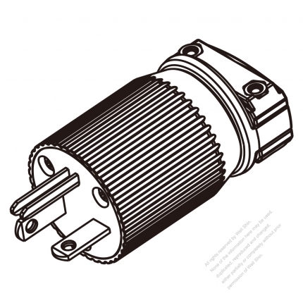 USA/Canada 	(NEMA 6-20P) 3-Pin Straight Blade Plug, 2 P, 3 Wire Grounding,20A 250V