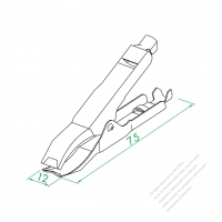 WS-233-2 Crocodile Clip Handle (For Booster Cord)