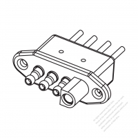 RV, Truck, Trailer Heavy Duty Vehicle Flat Connector 4Pin