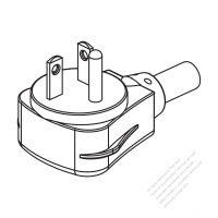 USA/Canada NEMA 6-20P Straight AC Plug, 2 P/ 3 Wire, Grounding 20A 250V