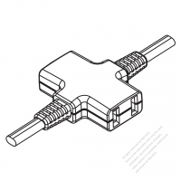 Japan AC Connector 2-Pin Multi-Outlet Connectors 3A-7A 125V, 7A-10A 125V, 10A-15A 125V