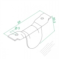 WS-GE Flat Lug ( Large Hole )