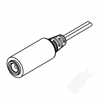 DC Straight One-Pin Connector OD Ø4.0*1.7