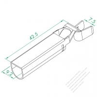 WS-262-A D Type Tube Terminal