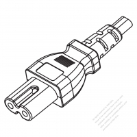 USA/Canada IEC 320 C7 Connectors 2-Pin Straight 10A 125/250V