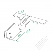 WS-002C-O 2X6 U Type With Thick Double Layers Terminal ( Large