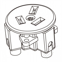 Outlet (China) x 1, Flat prong, CCC (10A), screen mounting 10A 250V