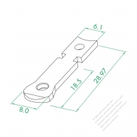 WS-005G Polarized Plug Single Pin