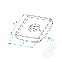 WS-035-8 Switch Press Wire Plate