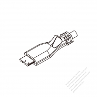 Micro USB B Plug, 5-Pin, Micro-3.0 USB Straight Plug