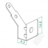 WS-176-B Ground Wire Connect Plate