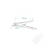 Booster Cord Metal Clip, 12/24 Voltage, 500~200 Ampere, 150mm (Front 38mm)