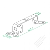 WS-043-2-2 Ground Wire Connect Plate ( With Lug )