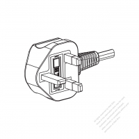 Singapore 3-Pin AC Plug, 6A 250V