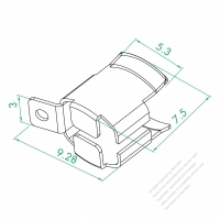 WS-080-15 Positive Pole Metal Shrapnel