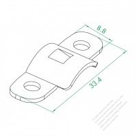 AFCI-01 Wire Clip Iron Plate