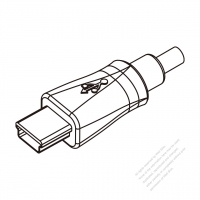 Mini USB B Plug, 5-Pin