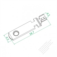 WS-001 Serial 14# Single Plug Pin