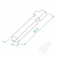 WS-215/216 Serial 地 Neutral/ Live Male Terminal