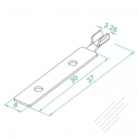 WS-SR-040-4-4 Ground Wire Connect Plate