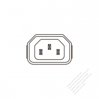 AC Socket IEC 60320-1 (C14) Appliance Inlet 10A 250V