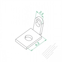 WS-079-S-14 L Plate Terminal