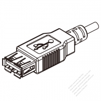 USB 2.0 A Connector, 4-Pin