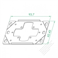 WS-262 Iron Plate ( Ground Wire Horizontal )