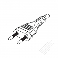 Brazil 2-Pin AC Plug, 10A 250V