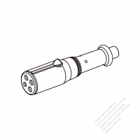 RV, Truck, Trailer  Heavy Duty Vehicle, Small 4-Female Round-Pin, Trailer End Connector