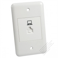 Taiwan/USA Wall Plate Receptacle RJ45 X 1