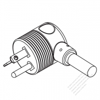 USA/Canada NEMA 6-20P Straight AC Plug, 2 P/ 3 Wire, Grounding 20A 250V