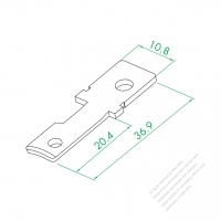 WS-122-1 W Neutral Terminal (38°)